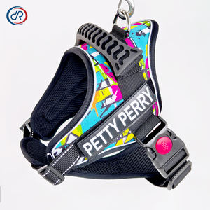 DRH özel ayarlanabilir naylon köpek koşum yansıtıcı Pet taktik koşum eğitim yürüyüş hizmeti köpek yelek koşum - Product Image 1