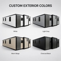 Maison conteneur préfabriquée extensible 20ft 40ft, isolée, étanche, ignifuge, pour unité d'habitation autonome (ADU), certifiée CE ISO9001, directement du fabricant