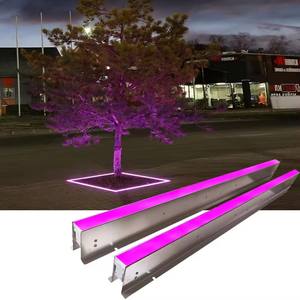 Lumière linéaire LED encastrée à haute luminosité, IP67 étanche, DMX RGB, acier inoxydable, DC24V, lampe de sol pour aménagement paysager de jardin - Product Image 1