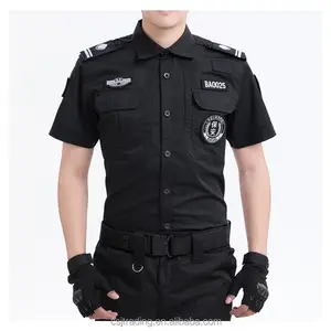 Hochwertige Tactical Design Security Guard Uniformen Black Set Lieferant