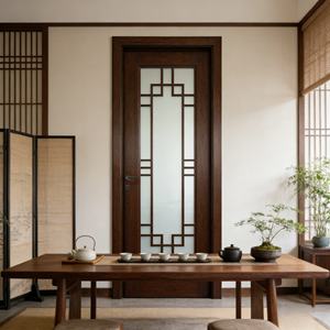 Puerta Interior Moderna de Madera para Dormitorio, Puerta Compuesta de Madera Sólida Insonorizada para Hotel y Villa, Tamaño Personalizado Disponible - Product Image 3