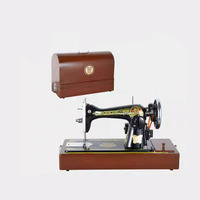 Machine à coudre domestique électrique de bureau portable petite à aiguille unique manuelle pour vêtements ancienne machine à coudre papillon