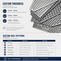 Lámina de Malla Metálica Perforada SS304 Personalizada con Orificios Redondos para Filtración Industrial y Pantallas de Diseño Arquitectónico