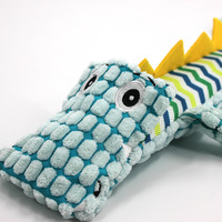 Jouets à mâcher interactifs pour chiens, personnalisés, à marque privée, modernes, mignons, en peluche, résistants, avec couineur, pour le nettoyage des dents, en polyester et fourrure