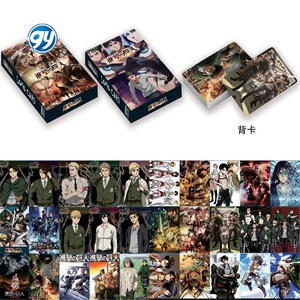 <span class=keywords><strong>Tiktok</strong></span> productos más vendidos 2024 30 pc/box Attack on Titan Animación LOMO de doble cara en caja Tarjetas HD derivados de animación - Product Image 2