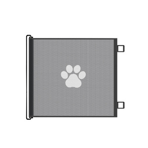 Barrière de sécurité rétractable automatique pour chiens et chats, pour escalier intérieur, sans perçage, filet de sécurité - Product Image 2