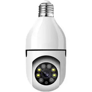 Prezzo di fabbrica lampadina telecamera 360 gradi panoramica Wireless a infrarossi Smart lampadina Wifi telecamera BK sicurezza domestica