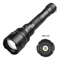 Lampe torche tactique puissante 450000 LM 10 km, rechargeable par USB, XHP90 30W 1500m 2-1, lanterne de chasse
