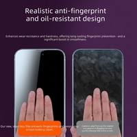 Protection d'écran en verre trempé aluminosilicate ultra-clair 9H à couverture intégrale pour iPhone 16 Pro Max