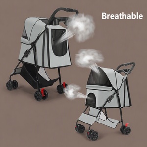 <span class=keywords><strong>Carrito</strong></span> <span class=keywords><strong>de</strong></span> Paseo para Mascotas, Ligero, <span class=keywords><strong>de</strong></span> Doble Capa, Portátil, <span class=keywords><strong>de</strong></span> Lujo, Plegable, para Perros y Gatos - Product Image 3