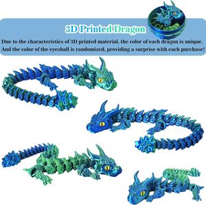 Nuovo congelato 3D stampato uova di drago articolato Fidget giocattoli di plastica Halloween a sorpresa uova da ufficio ornamenti da <span class=keywords><strong>collezione</strong></span> - Product Image 3
