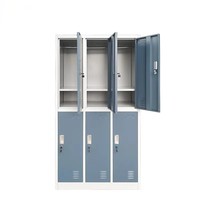 Armoire métallique pour vêtements, armoire en acier pour vêtements, armoire métallique à 6 portes