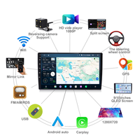 KZS T9 Universal Car Stereo Android 2DIN Layar 9"/10.1" 4GB RAM 64GB ROM BT Radio FM GPS Alat Bantu Mundur RGB Mobil untuk Pemutar