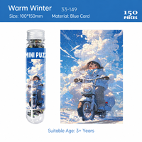 Offre Spéciale : Puzzle de poche en papier de 150 pièces, mini-puzzle en tube à essai, paysage panoramique, pour enfants et adultes