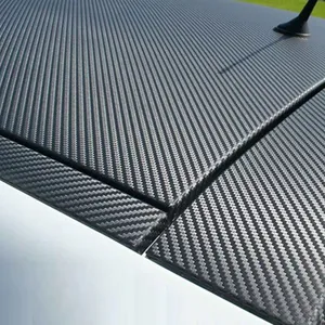 Selbst klebende 1,52*30m(60 Zoll * 100 Fuß) PVC 3D Black Carbon Fiber Dekorative Auto Wrap Vinyl folie