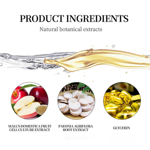 OEM/ ODM Sérum de soin de la peau bio personnalisé Sérum à base de cellules de fruit de pomme Sérum hydratant nourrissant et raffermissant pour femmes - Product Image 4