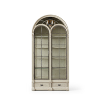 Ensemble de meubles en bois massif de style provincial français sur mesure, armoire de présentation moderne pour salon, armoire à vin décorative en bois de luxe