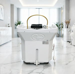 Lavacabezas con Respaldo Extendido para Relajación Corporal Completa – Lavabo para Lavado de Cabello, Masajeador de Cuero Cabelludo, Equipo para Spa y Salón - Product Image 1