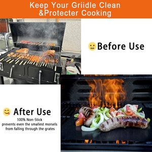 Tapete para Barbacoa de Alta Calidad con Logotipo Personalizado, Accesorios para Parrilla, Precio Competitivo, Revestimientos para Horno de PTFE, Doble Cara, Impermeables y Antiadherentes - Product Image 3