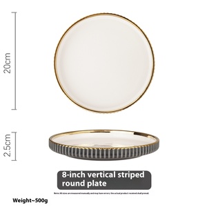 Dark Gray Luxury Ceramic Tableware <b>Set</b> European Style Accessible Coffee Cup Rectangular Plate <b>for</b> Home Use Classy <b>Dinnerware</b> - Product Image 5