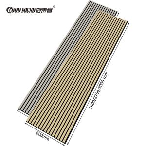 GoodSound parete e soffitto fonoassorbente Decor Pet Strip pannelli acustici in <span class=keywords><strong>legno</strong></span> a doghe Akupanel personalizzati <span class=keywords><strong>per</strong></span> ginnastica - Product Image 1