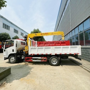 Grue <span class=keywords><strong>à</strong></span> flèche articulée Isuzu de 3 tonnes, grue hydraulique montée sur <span class=keywords><strong>camion</strong></span> plateau Isuzu, <span class=keywords><strong>à</strong></span> <span class=keywords><strong>vendre</strong></span> - Product Image 3