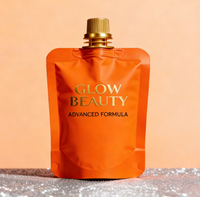 Sachet souple personnalisé en PE de qualité alimentaire avec mini bec verseur pour emballage de lotion, crème visage, huile essentielle et soins de la peau