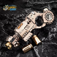 YJ Mini Pistolet en métal EDC anti-stress, jouet à éjecter, Fidget Spinner, curseur mécanique, roue à cliquet, anneau de décompression pour adultes