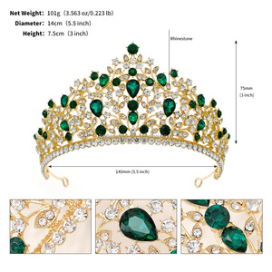 BELLEWORLD <strong>Personalized</strong> Baroco Style Full Diamond Luxury <strong>Crowns</strong> for Wedding Birthday Elegant Retro Forehead <strong>Tiara</strong> <strong>Crown</strong> Charm - Product Image 2