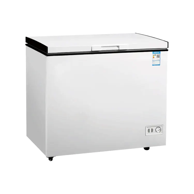 Refrigerador congelador de alta qualidade com caixa aberta superior de temperatura única de grande capacidade por atacado