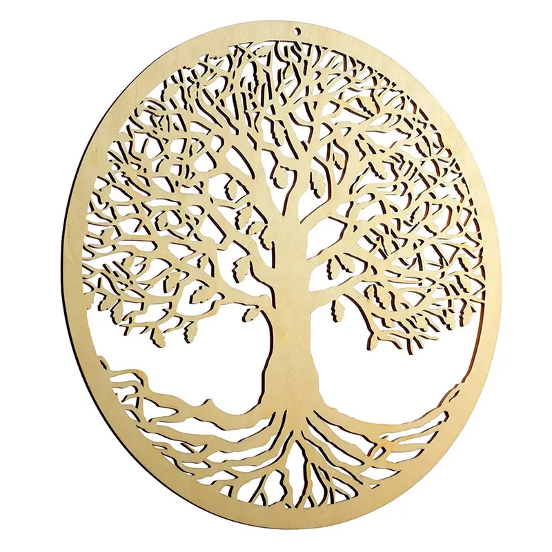 11.8 su misura "albero della vita parete in legno scultura parete arte sacra geometria meditazione simbolo Yoga appendere opere d'arte decorazione per la casa