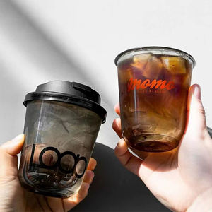 Vaso de Plástico Biodegradable de 24oz para Fiestas, Personalizado con Impresión, Vaso de Plástico PET en Forma de U, Vaso PLA para Bebidas con Tapas de Domo - Product Image 1