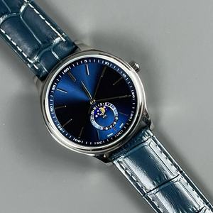 Reloj Mecánico Automático de Alta Calidad con Esfera Azul, Diseño de Fase Lunar, Resistente al Agua, Reloj Tradicional de Diseñador - Product Image 5