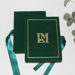 Échantillon <span class=keywords><strong>gratuit</strong></span> de carte d'invitation de <span class=keywords><strong>mariage</strong></span> de luxe en acrylique avec boîte en velours Ensemble d'invitation avec logo personnalisé - Product Image 5