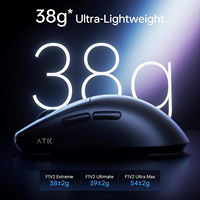 Souris de jeu sans fil ATK Blazing Sky F1 V2 Ultimate PAW3950Ultra ESports, haute résolution, interface USB pour PC et ordinateurs portables