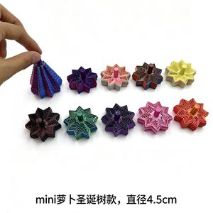 3D Printed Spiral Fidget <b>Toys</b> Radish Tower Clover Heart Star Christmas Tree Flower Hexagon Stress Relief Decompression <b>Toys</b> - Product Image 4