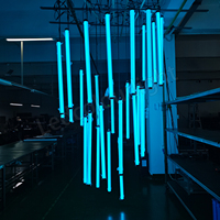 Diffuseur noir Festival DMX 360 RGB RGBW, tube lumineux LED 3D Artnet Pixel