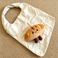 Nouveau Sac en Peluche Portable 2026 avec Porte-clés Renard Mignon en Peluche, Sac à Main Écologique Réutilisable avec Mini Animal en Peluche