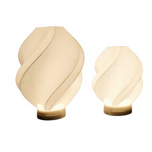 Lampu Meja LED Kristal Cetak 3D USB Isi Ulang Kontrol Sentuh Lampu Malam Meja 3 Warna Pencahayaan Desain Kustom - Product Image 2