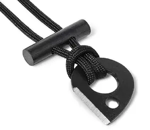 Survival Outdoor Sports Necklace Fire Starter Firesteel Toggle With Emergency Firecraft Paracord Striker