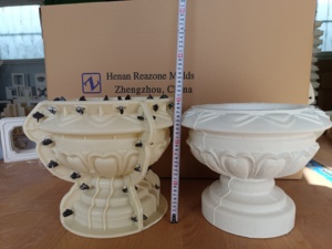 Kit de Macetas de 35 cm de Estilo Europeo, Resistentes, para Decoración de Jardín Exterior, Hechas de Material ABS, para Pilar de Puerta Exterior - Product Image 6