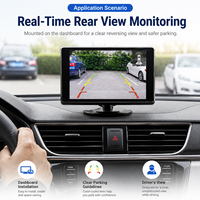 Monitor TFT RGB de 3.5 Pulgadas para Auto con Resolución de 480x272 - Cámara de Reversa Portátil para Tablero y Entrada AV Bidireccional para Vehículo/Camioneta/SUV