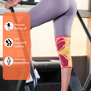 Genouillère de type souple en nylon confortable orthopédique professionnelle réglable pour la protection des coudes et des genouillères - Product Image 4