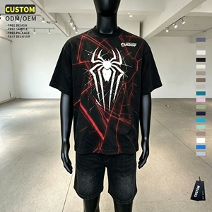 Camiseta Extra Grande con Estampado Bajo Demanda para Hombre, Ropa de Alta Calidad a Bajo Precio, Camiseta de Algodón al por Mayor, Ideal para Fans de <span class=keywords><strong>Spiderman</strong></span> - Product Image 2