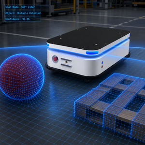 Robot AMR de Navegación Autónoma E80 LiDAR SLAM con Chasis de 300 kg de Capacidad de Carga Útil para Logística de Fábrica Inteligente con SDK Abierto - Product Image 5