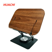 Support d'ordinateur portable de bureau en bois réglable, rotatif, pliable, fonctionnel, de type sur pied, pour une installation pratique des outils