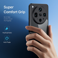 Coque de téléphone transparente antichoc en PC+TPU avec finition givrée de style minimaliste pour OPPO Find X8 Ultra