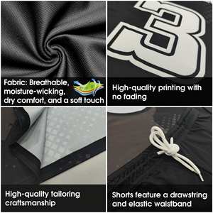 Jersey sepak bola ungu khusus untuk orang dewasa dan balita, seragam tim dipersonalisasi dengan nama dan nomor, set gaya layanan OEM - Product Image 5