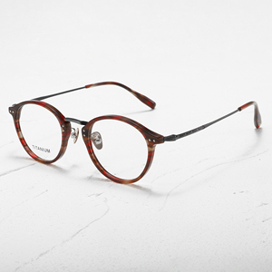 Monturas de Gafas de Titanio con Aro Completo, Unisex, Ligeras, para Corrección de la Visión, Color Sólido, Talla Adulto 47mm - Product Image 3