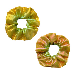 Hai Mặt Gradient Laser In Vải Tóc Scrunchies <span class=keywords><strong>Bling</strong></span> <span class=keywords><strong>Bling</strong></span> Cầu Vồng Phản Quang Kim Loại Đàn Hồi Tóc Ban Nhạc Bán Buôn - Product Image 6